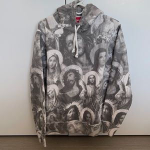 Supreme Jesus and Mary hooded sweatershirt